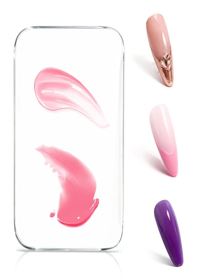 RAQEHO Acrylic Nail Art Palette - Transparent Nail Gel Polish Paint Mixing Pallet Design Plate For Nail Art Foundation Makeup Mixing Tray Display Stand Manicure Tools Supplies Accessories(3.15"×4.72" - Image 1